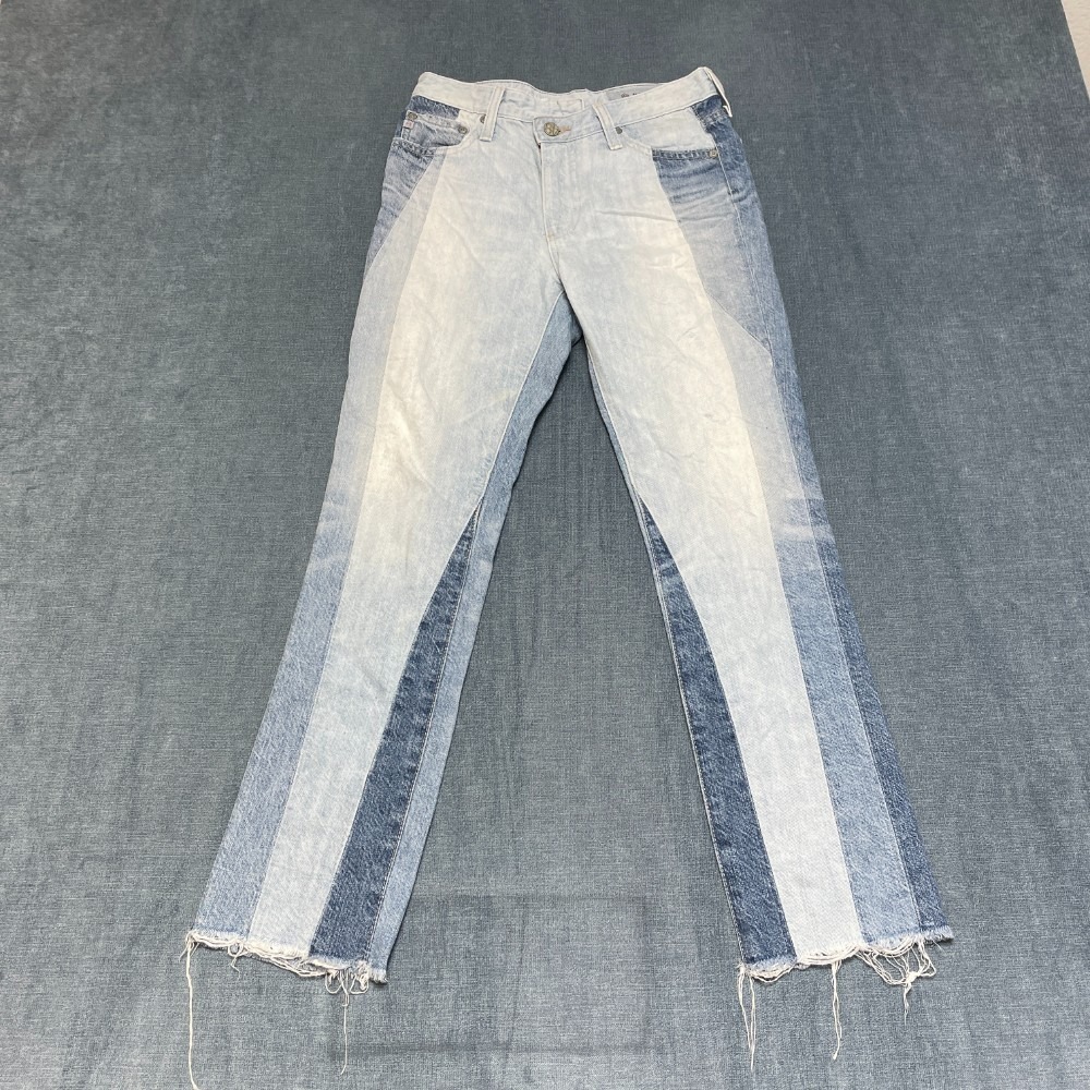 AG Adriano Goldschmied The Isabelle High Rise Straight Crop Jeans Womens 26 Blue